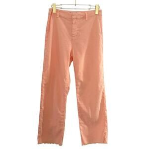 Frank & Eileen Kinsale‎ Pants Women Size 4 Peach Cotton Blend Raw Hem Minimalist